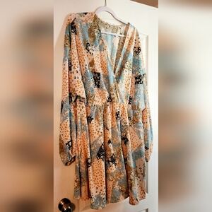 Chic Soul size 3X Long Sleeve Dress